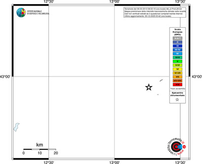 Mappa EMS - territori località