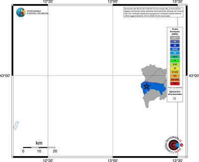 Mappa EMS - territori comuni