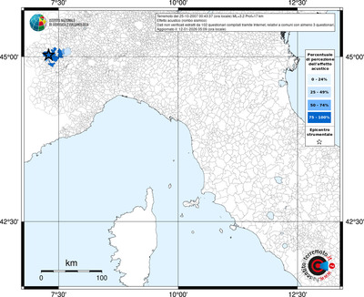 Mappa territorio comunale con almeno 3 questionari