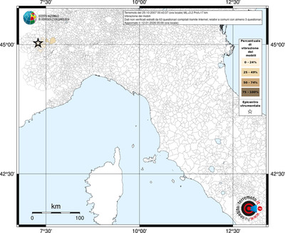 Mappa territorio comunale con almeno 3 questionari
