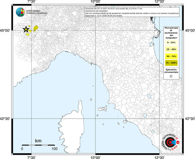 Mappa territorio comunale con almeno 3 questionari