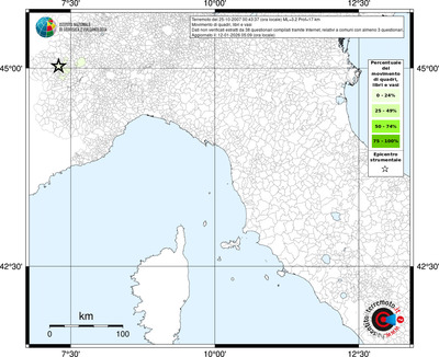 Mappa territorio comunale con almeno 3 questionari