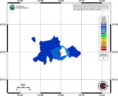 Mappa EMS - territori comuni