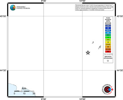 Mappa EMS - territori località