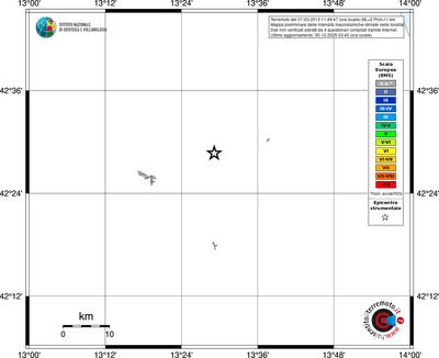 Mappa EMS - territori località