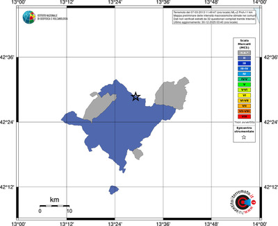 Mappa MCS - territori comuni