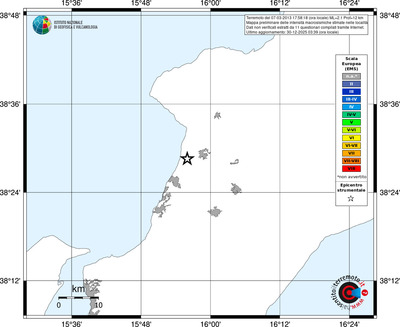 Mappa EMS - territori località