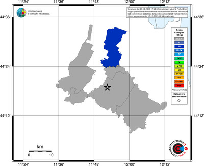 Mappa EMS - territori comuni