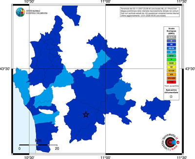 Mappa EMS - territori comuni