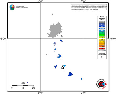 Mappa EMS - territori località