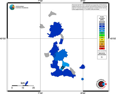 Mappa EMS - territori comuni