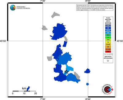 Mappa MCS - territori comuni