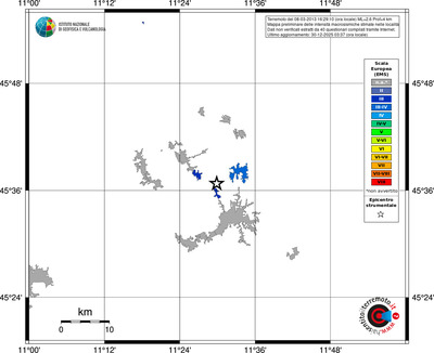 Mappa EMS - territori località