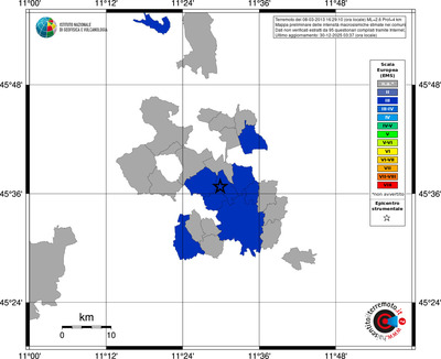 Mappa EMS - territori comuni