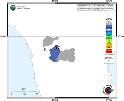 Mappa MCS - territori comuni