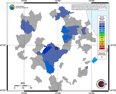 Mappa MCS - territori comuni