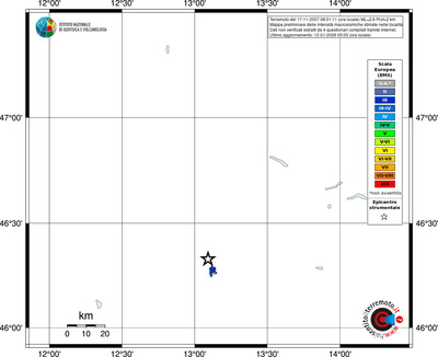 Mappa EMS - territori località