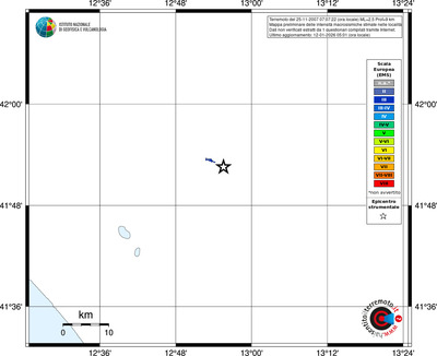 Mappa EMS - territori località