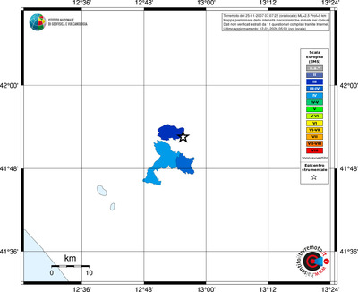 Mappa EMS - territori comuni