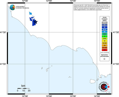 Mappa EMS - territori comuni