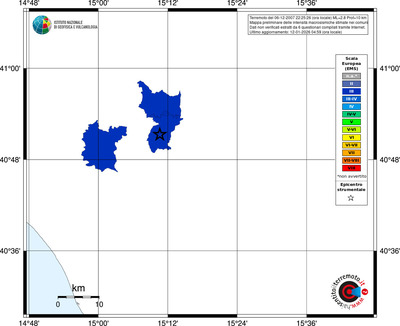 Mappa EMS - territori comuni