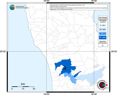 Mappa territorio comunale con almeno 3 questionari