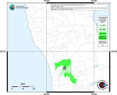 Mappa territorio comunale con almeno 3 questionari