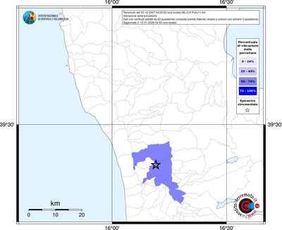 Mappa territorio comunale con almeno 3 questionari