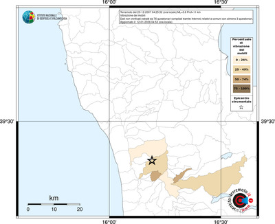 Mappa territorio comunale con almeno 3 questionari
