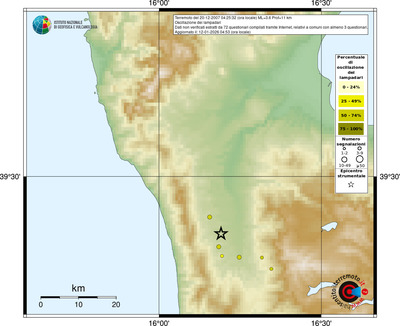 Mappa comuni con almeno 3 questionari