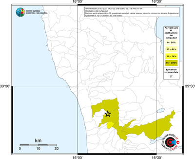 Mappa territorio comunale con almeno 3 questionari