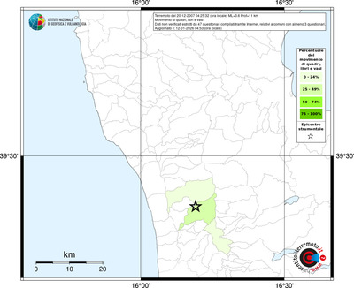 Mappa territorio comunale con almeno 3 questionari