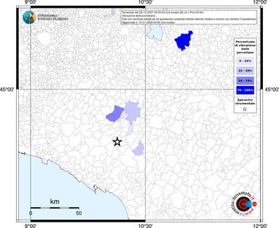 Mappa territorio comunale con almeno 3 questionari