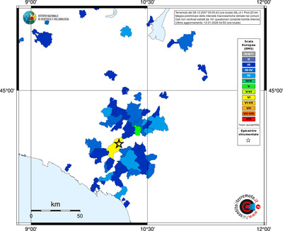 Mappa EMS - territori comuni