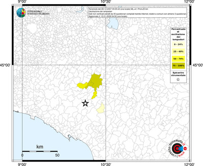 Mappa territorio comunale con almeno 3 questionari