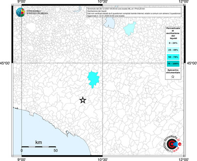 Mappa territorio comunale con almeno 3 questionari