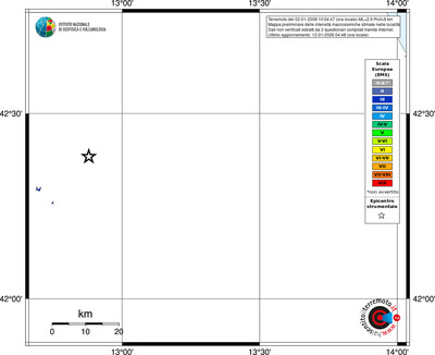 Mappa EMS - territori località