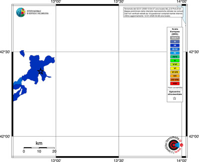 Mappa EMS - territori comuni