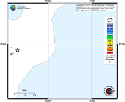 Mappa MCS - territori località