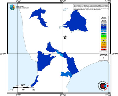 Mappa EMS - territori comuni