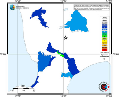 Mappa MCS - territori comuni