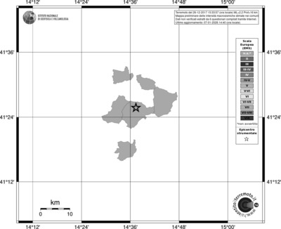 Mappa EMS - territori comuni