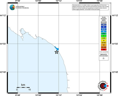 Mappa EMS - territori località
