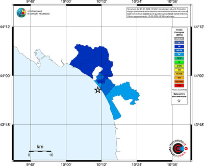Mappa EMS - territori comuni