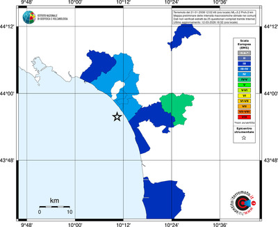 Mappa EMS - territori comuni