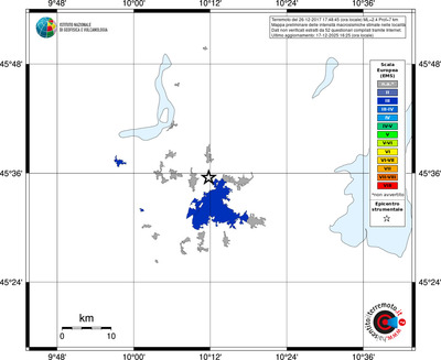 Mappa EMS - territori località