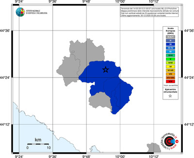 Mappa EMS - territori comuni
