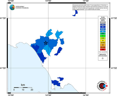 Mappa EMS - territori comuni