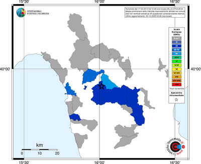 Mappa EMS - territori comuni