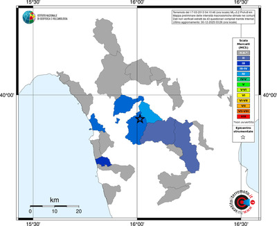 Mappa MCS - territori comuni